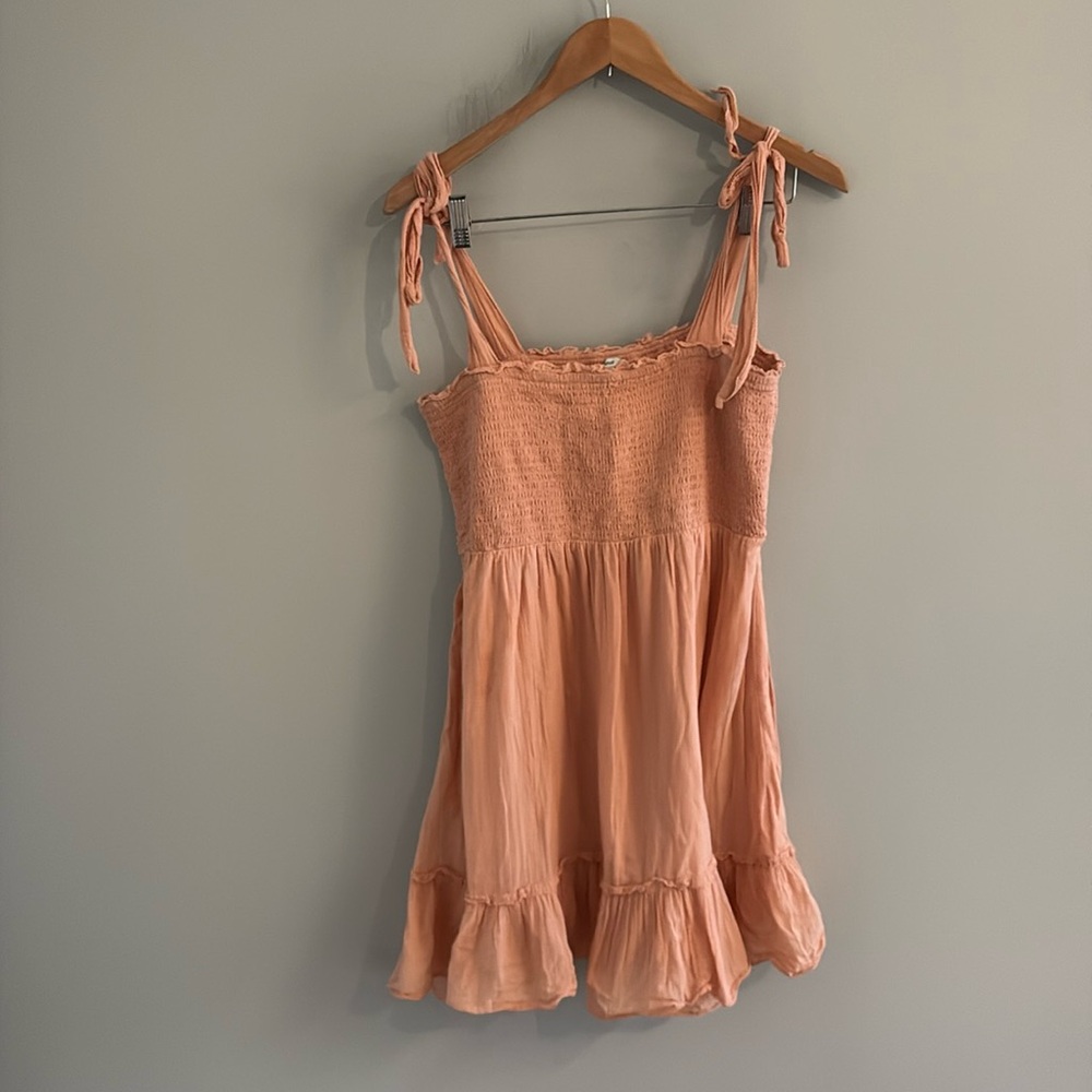 Aerie Smocked Tie Shoulder Sundress